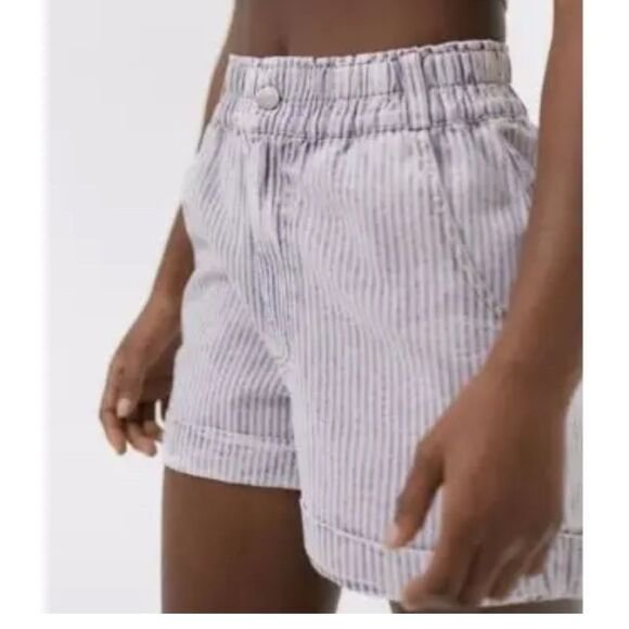 BDG Urban Outfitters Blue/White Striped Shorts Size M - Picture 1 of 6